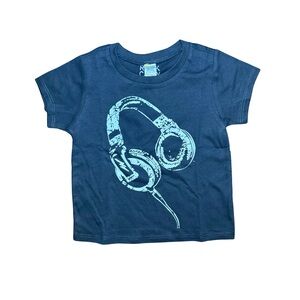 Rock Candy Black and White Headphones T-Shirt boys size 24 months NWOT